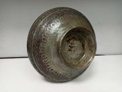 Muazzam Osmanlı İşçiliği ve Detayları Olan Bakır Kase -  Badya