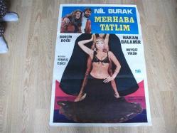 DÖNEMİNDEN ORJİNAL FİLM AFİŞİ - MERHABA TATLIM - NİL BURAK - HAKAN BALAMİR