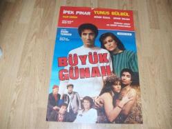 DÖNEMİNDEN ORJİNAL FİLM AFİŞİ - BÜYÜK GÜNAH - İPEK PINAR - YUNUS BÜLBÜL