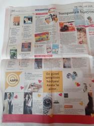 Milliyet Cumartesi Gazetesi - 7 Şubat 2004 -  Tarık Akan - Oktay Kaynarca - Hülya Avşar - Kurtlar Vadisi - Acun Ilıcalı -Aşk Acısı Çekenler Örgütlendi Yaşasın Ölü Aşklar Derneği - Demet Akbağ Fotoğrafı- Amerikalı Samuray -Tom Cruise