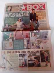 Star Box Gazetesi - 18 Haziran 2003 - Genç Parti Genel Başkanı Cem Uzan - Müzik Sektöründe İbrahim Tatlıses Bereketi - Alkent 2000 Tenis Turnuvası - Ünlülerin Golf Heyecanı - Mustafa Koç - Havuç Tatilde - Minik Serçe Sezen Aksu Arı Gibi - Kenan Işık'tan Oğluna Karne Hediyesi