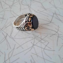 Ayyıldızlı Gümüş Yüzük