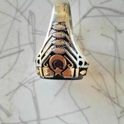 Ayyıldızlı Gümüş Yüzük