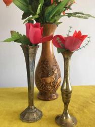 Vintage 2 adet çiçeklik