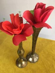 Vintage 2 adet çiçeklik