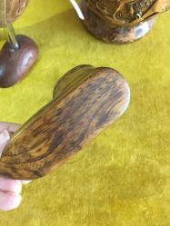 Avrupa ürünü Vintage 2 adet Ağaç oyma dekoratif obje