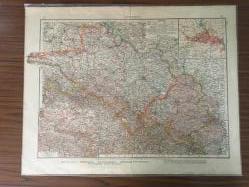 Harita Schlesien Almanya Haritası Mahre, 21 ve 22. Kroki 45x57,5 cm