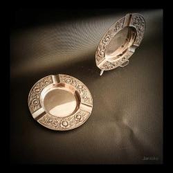 Gümüş Kaplama Çift Kül Tablası