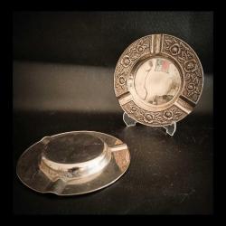 Gümüş Kaplama Çift Kül Tablası