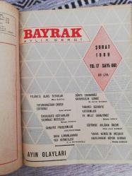 BAYRAK AYLIK DERGİ TEK CİLT, TOPLAM 11 SAYI (YIL: 1969-1970, SAYI:660, 661, 662, 663, 664, 665, 666, 667, 668, 669, 670, 671)
