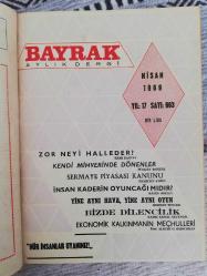 BAYRAK AYLIK DERGİ TEK CİLT, TOPLAM 11 SAYI (YIL: 1969-1970, SAYI:660, 661, 662, 663, 664, 665, 666, 667, 668, 669, 670, 671)