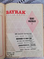BAYRAK AYLIK DERGİ TEK CİLT, TOPLAM 11 SAYI (YIL: 1969-1970, SAYI:660, 661, 662, 663, 664, 665, 666, 667, 668, 669, 670, 671)