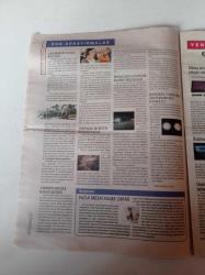 Cumhuriyet Bilim Teknoloji Gazetesi - 28 Mayıs 2010 - Sayı 1210 -  Fonksiyonel Burun Estetiği - Modern Hezarfenler  Sınır Tanımıyor - Tivibu - Politika Yozlaşma - Yapay Canlı Oluşturmada İlk Büyük Adım - Üniversitesilerden Haberler- Yenilginin İşlevi - Jüpiter Uydularının Tarihsel Rolleri