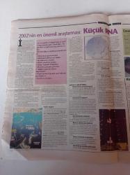 Cumhuriyet Bilim Teknik Gazetesi - 4 Ocak 2003 - Sayı 824 - Et Eken Biftek Biçer - Kuyruklu Yıldızlı Ocak Ayı - Saçmalamak İsabetli Karara Engel Değil a- Karbonmonoksit Zehirlenmesi - Mars'ta Bir Zamanlar Dev Akarsular Vardı - Doçentlik Başvuruların Değerlendirilmesi Üzerine