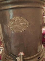 BAKIR SEMAVER, ÇARLIK RUSYASI 1910 TARİHLİ MUSLUKLU, BAKIR SEMAVER.SAĞLEPLİK, BAKIR GÜHÜM KAZAN.