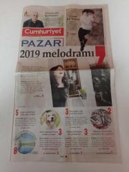 Cumhuriyet Pazar Gazetesi - 10 Kasım 2019 - Sayı 1548 - Benim Atatürk'üm Zeki Öncü Sevgili - Sinop'ta Hamsi Avına Katılmak İster Miydiniz - Altın Portakal Film Festivali - İsmet Erten Sinema Aşkı Bırakmıyor- Cesur Bir Kadın Seda Yüz - Selen Uçer Fotoğrafı - Demir Parmaklıkların Ardına Atmayın - Longoz Ormanlarında Gezi Zamanı