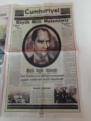 Cumhuriyet Pazar Gazetesi - 10 Kasım 2019 - Sayı 1548 - Benim Atatürk'üm Zeki Öncü Sevgili - Sinop'ta Hamsi Avına Katılmak İster Miydiniz - Altın Portakal Film Festivali - İsmet Erten Sinema Aşkı Bırakmıyor- Cesur Bir Kadın Seda Yüz - Selen Uçer Fotoğrafı - Demir Parmaklıkların Ardına Atmayın - Longoz Ormanlarında Gezi Zamanı