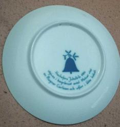 Noel Porselen Tabağı HACKEFORS Jultallrik 1986, İsveç Tabağı Julen, Ragnar Carlsson,