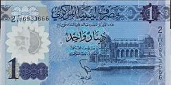 Libya  1 Dinar   Polimer  Çil
