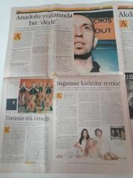Milliyet Kültür Sanat Gazetesi - 18 Nisan 2002 -  Kenan İmirzalıoğlu - Üniversitede Kütüphane Komedyası - Tarık Akan - Elton John - Herkesi Yenen Türk -Sansürlü Festival 21. Uluslararası İstanbul Film Festivali - Zeki Demirkubuz - Albert Camus - Yabancı Romanı - Zeynep Tokuş Fotoğrafı - Yazgı Filmi