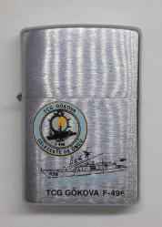TCG Gökova Görselli Donanma Hatırası Zippo Çakmak - İkinci El