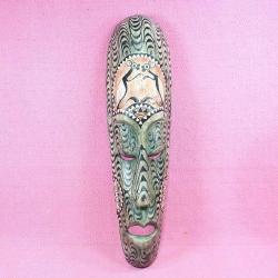 VINTAGE EL YAPIMI AHŞAP AFRİKA MASK 49,5 cm