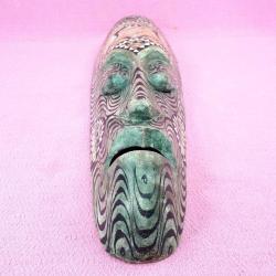 VINTAGE EL YAPIMI AHŞAP AFRİKA MASK 49,5 cm