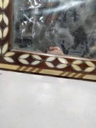 RF60---KEMİK SEDEF AHŞAP DEKORLU EL YAPIMI YAŞLI ÇERÇEVE