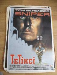 DÖNEMİNDEN ORJİNAL YABANCI   FİLM AFİŞİ - TETİKÇİ - TOM BRENCER