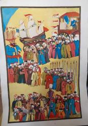 MİNYATÜR,  USTA İŞİ OZEL KAĞIDA ÇİZİM MİNYATÜR , DEKORASYON AMAÇLI,  EVINIZE, OFISINIZE DEĞER KATACAK GÜZELLİKTE MİNYATÜR..