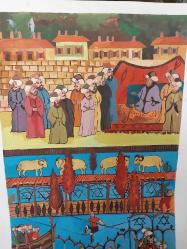 MİNYATÜR,  USTA İŞİ OZEL KAĞIDA ÇİZİM MİNYATÜR , DEKORASYON AMAÇLI,  EVINIZE, OFISINIZE DEĞER KATACAK GÜZELLİKTE MİNYATÜR.. 29 x 42 cm