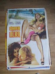 DÖNEMİNDEN ORJİNAL YABANCI   FİLM AFİŞİ - GÜNAHKAR DİLBER - SHIRLEY BROGER - DANIELE WLAMICK - ÇİZİM AFİŞ