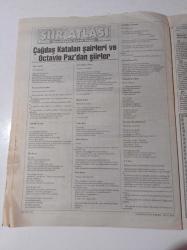 Cumhuriyet Kitap Gazetesi - 12 Şubat 1998 - Denemenin Usta Kalemi Vecihi Timuroğlu Fotoğrafı - Helsinki Yurttaşlar Derneği - Merhaba Sivil Toplum - Engin Turgut'un Yeni Şiirlerini Alihan Irmakkesen Değerlendirdi - Şenol Öztop - Arı İnan - Tarihe Tanıklık Edenler - Ali Akay Post-modern Görüntü Kitabı