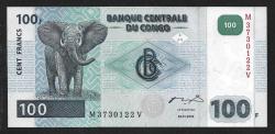 ** KONGO  DEMOKRATİK  CUMHURİYETİ ( 100 * FRANCS ) 2000 - ÇİL