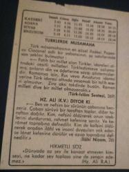 TAKVİM YAPRAĞI  1 MAYIS 198010   KOLEKSİYONLUK