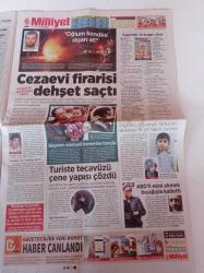 Milliyet Gazetesi - 7 Nisan 2014 -  Galatasaray Fenerbahçe Derbisinde 12 Sarı Kart 2 Kart 1 De Gol Vardı - Yargıdan Vur İhtarı - Başpiskopos'tan Tarihi Ziyaret - Reyhanlı Eylemi El Kaide'nin İşi - Ağrı Seçimi İptal - Modeller Mehter Marşı İle Yürüdüler