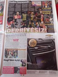 Milliyet Gazetesi - 7 Nisan 2014 -  Galatasaray Fenerbahçe Derbisinde 12 Sarı Kart 2 Kart 1 De Gol Vardı - Yargıdan Vur İhtarı - Başpiskopos'tan Tarihi Ziyaret - Reyhanlı Eylemi El Kaide'nin İşi - Ağrı Seçimi İptal - Modeller Mehter Marşı İle Yürüdüler