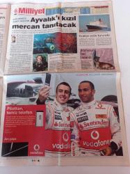 Milliyet Gazetesi - 20 Ağustos 2007 - Cimbom Ve Kartal Tam Yol - Aydan Şener - Barajlarda Tükenişin Fotoğrafı - Demokratik Sol Parti Kurultayında Ecevit Yoktu - Abdullah Gül İthal Milli Görüşçüydü- Atlasjet Kaçırıldı