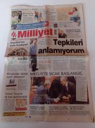 Milliyet Gazetesi - 5 Ağustos 2007 - Almanya'da Fenerbahçe Beşiktaş Süper Kupa Finali - Ahmet Türk Ve Devlet Bahçeli'den Tarihi Tokalaşma - Karamanlisten Erdoğan Örneği - İstanbul'un Yolu Kısalıyor - Aşkın Nur Yengi - Binalarda Dijital Ayet Dönemi - Melih Gökçek Tepkileri Anlamıyorum