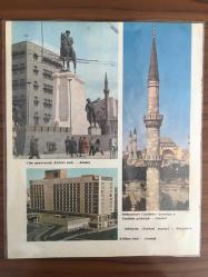 Harita Avrupa (siyasi) Ukrayna, Fransa, Moskova, Türkiye, Romanya, Polonya 23x27,5 cm