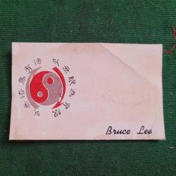 EFSANE DÖVÜŞ USTASI BRUCE LEE KARTVİZİTİ