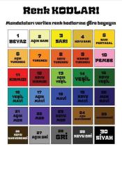 Sayılarla Mandala Boyama Kitabı