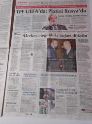 Cumhuriyet Gazetesi - 19 Ocak 2012 - TFF UEFA'da Platini Rusya'da - Derin Güç Gizlendi - Göstermelik Reform - Metin Feyzioğlu - Sadullah Ergin - 12  Eylül Davası 4 Nisan'da - Kenan Evren - Uludere'de Çaresizlik- Türk Elçiliğine Roket Atıldı - Dünya Bankası