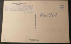 POSTA KARTI   ABD  GEORGİA EYALET BAŞKENTİ ATLANTA  MANZARALI   KOLEKSİYONLUK