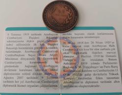 2019 AZERBAYCAN DIŞİŞLERİ BAKANLIĞININ  KURULUŞUNUN 100.YILI BRONZ 2,5 TÜRK LİRASI HATIRA PARASI ORİJİNAL SERTİFİKALI ÇİL 2580 ÇOK NADİRDİR
