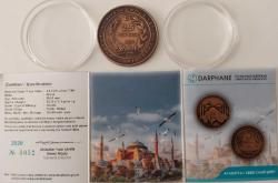 2020 AYASOFYANIN YENİDEN İBADETE AÇILMASI ANISINA BRONZ 2,5 TÜRK LİRASI HATIRA PARA KUTUSUNDA SERTİFİKALI 3052
