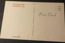POSTA KARTI  ABD  SULPHUR LOUİSİNA  MANZARALI   KOLEKSİYONLUK