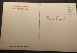 POSTA KARTI  ABD  SULPHUR LOUİSİNA  MANZARALI   KOLEKSİYONLUK