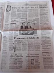 Cumhuriyet Gazetesi - 21 Temmuz 2007 - AKP'nin 5 Yıllık Kara Tablosu - Beşiktaş Belediyesinden İstanbul Büyükşehir Belediyesine Dava Açtı - Deniz Baykal - Necmettin Erbakan AKP'nin Mayası Eksik - Leyla Zana Geriyor - Hidayet Türkoğlu - Genç Parti Başkanı Cem Uzan - Rauf Denktaş