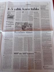 Cumhuriyet Gazetesi - 21 Temmuz 2007 - AKP'nin 5 Yıllık Kara Tablosu - Beşiktaş Belediyesinden İstanbul Büyükşehir Belediyesine Dava Açtı - Deniz Baykal - Necmettin Erbakan AKP'nin Mayası Eksik - Leyla Zana Geriyor - Hidayet Türkoğlu - Genç Parti Başkanı Cem Uzan - Rauf Denktaş